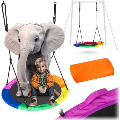 Neo-Sport Houpačka Čapí hnízdo Swingo XXL 95 cm pestrobarevná – Zboží Mobilmania