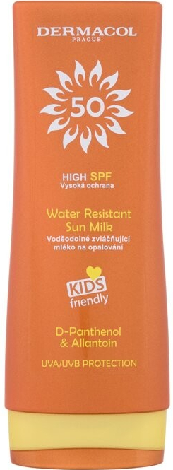 Dermacol Sun Water Resistant voděodolné mléko na opalování pro děti SPF50 200 ml