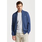 Gant svetr Casual Cotton Zip Cardigan modrá – Zboží Mobilmania