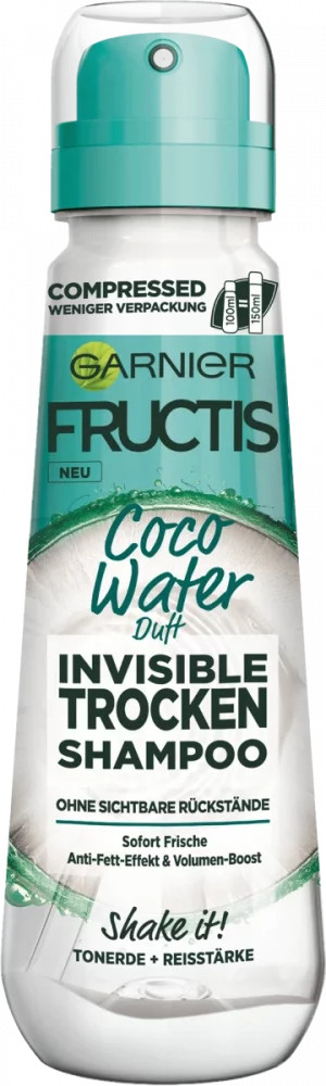 Garnier Fructis suchý šampon s vůní kokosové vody 100 ml