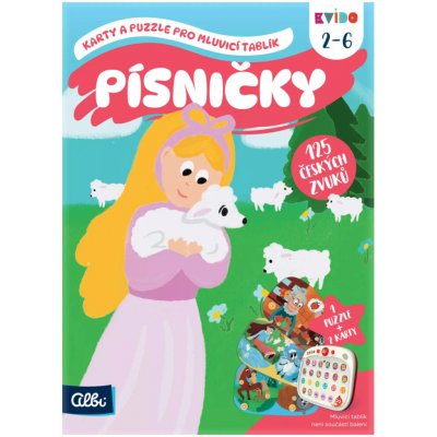 Albi Kvído Karty a puzzle pro mluvicí tablík Písničky – Zboží Dáma