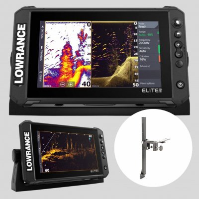 Lowrance Sonar Elite FS 7 Sonda Active Imaging 3V1 + Držák Sonaru A Sondy DLX – Zboží Dáma