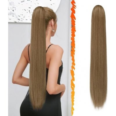 Barsdar Dlouhý rovný culík prodloužení, 76 cm Šňůrka prodlužování vlasů s hnědým culíkem – Hledejceny.cz
