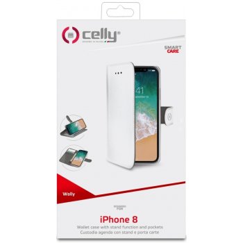 Pouzdro Celly Wally Apple iPhone X/Xs bílé