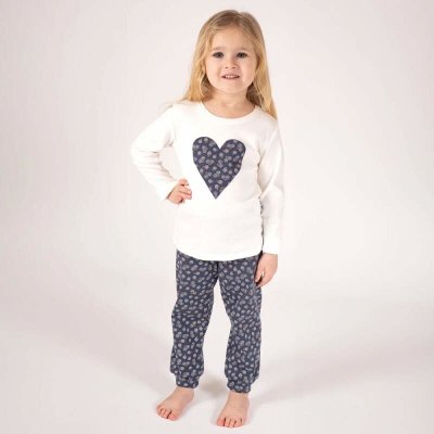 Dívčí bavlněné pyžamo srdce – Zboží Dáma