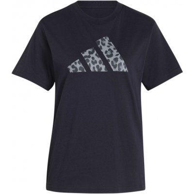 adidas Dámské triko ANIMAL TEE W Černá Šedá – Zboží Mobilmania