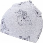 Little Angel Čepice smyk natahovací Tisk Outlast ® Šedý melír zvířátka – Hledejceny.cz