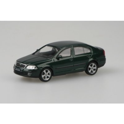 Abrex škoda Octavia 2004 tm. zelená časopis s modelem 1:43 – Zboží Mobilmania