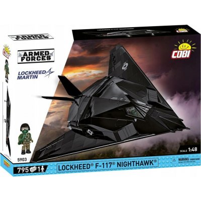 COBI 5903 Armed Forces Americký útočný letoun Lockheed F-117 Nighthawk 1:48 – Zboží Dáma