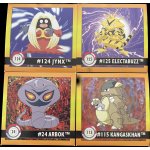 Pokemon Electabuzz Jynx Arbok Kangaskhan Series 1 Sticker Original 1999 artbox – Zboží Dáma