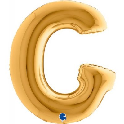 GRABO fóliový balónek PÍSMENO ZLATÉ G 102cm,40" nafukovací – Zboží Dáma