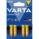 Baterie primární Varta LongLife AAA 4ks 4103 101 414