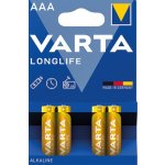 Varta LongLife AAA 4ks 4103 101 414 – Zbozi.Blesk.cz