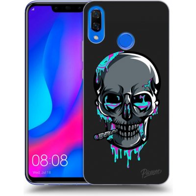 Pouzdro Picasee silikonové Huawei Nova 3 - EARTH - Lebka 3.0 černé