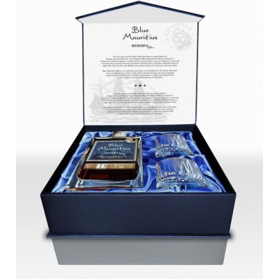 Blue Mauritius Reserva 40% 0,7 l (dárkové balení 2 sklenice) – Zboží Dáma