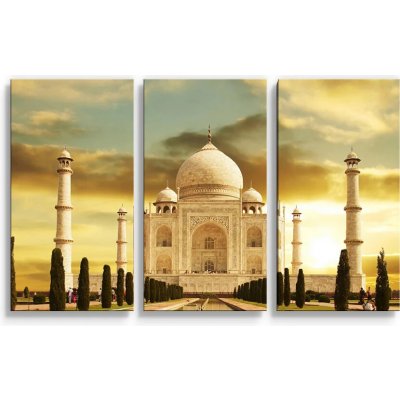 Sablio Obraz - 3-dílný Taj Mahal - 120x80 cm – Hledejceny.cz