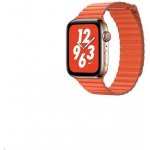 Coteetci kožený magnetický řemínek Loop Band pro Apple Watch 38 / 40mm oranžový WH5205-OR – Hledejceny.cz