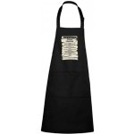 Dobrý Triko Zástěra s potiskem Pivní přikázání Černá – Zboží Dáma