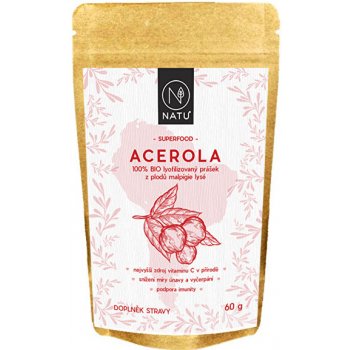 Natu Acerola prášek 80% BIO 60 g