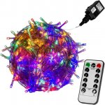 Voltronic 59737 Vánoční LED osvětlení 10 m barevná 100 LED + ovladač – Hledejceny.cz