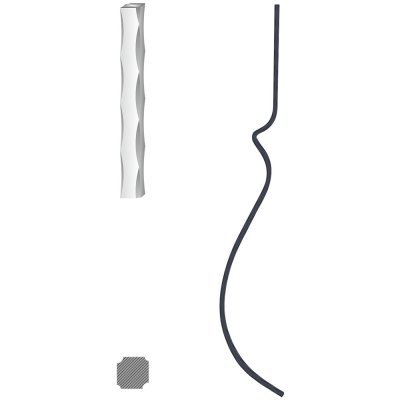 Kovoinox Tyč 12 x 12 mm, 900 x 160 mm – Hledejceny.cz