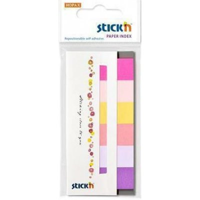 STICK N Samolepicí záložky, jarní barvy, 45 x 15 mm, 6x 30 listů, papír, STICK N 21595 ,balení 210 ks – Hledejceny.cz
