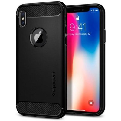 Pouzdro Spigen rugged armor Apple iPhone X/XS matte černé