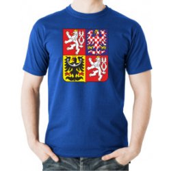 Tričko Česká republika Znak Modrá