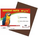 Barevný papír A4 100/80 g hnědý Stepa s.r.o.