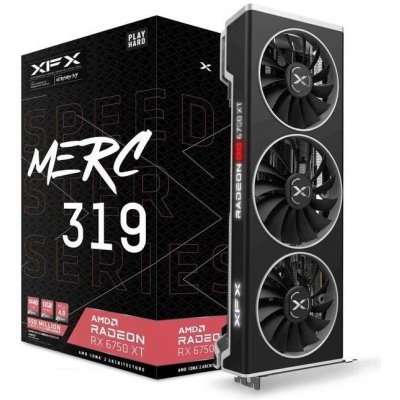 XFX Radeon RX 6750 XT MERC 319 BLACK 12GB GDDR6 RX-675XYTBDP