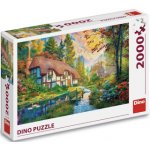 DINO Domek u řeky 2000 dílků – Hledejceny.cz