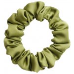 MURU Úzká Saténová Scrunchie gumička - Olivová Matná – Zboží Mobilmania