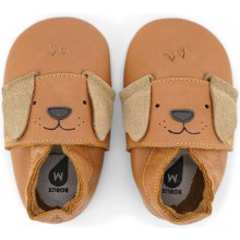 Bobux kožené barefoot capáčky little pup caramel