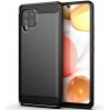 Pouzdro a kryt na mobilní telefon Samsung Pouzdro Forcell CARBON Case Samsung GALAXY A42 5G černé