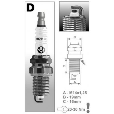 BRISK SVÍČKA 1327 BRISK SUPER DR15YC – Hledejceny.cz