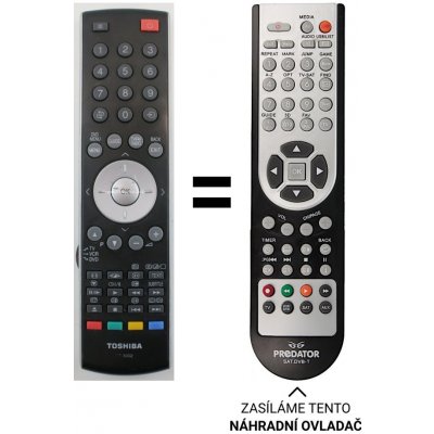 Dálkový ovladač Predátor Toshiba 42A3030 37A3030D 32YT56B 32A3030D – Zboží Živě