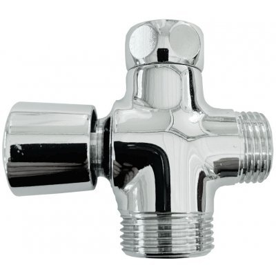 přepínač sprchy s aretací 1/2" x 1/2" x 3/4", chrom – Zboží Dáma