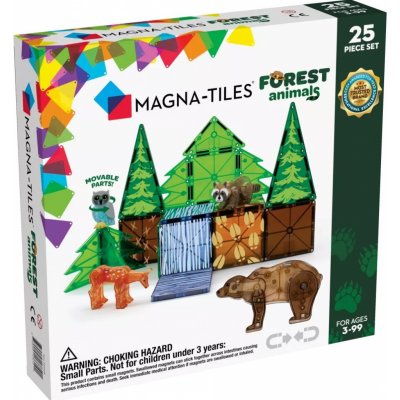 Magna-Tiles 25 - Zvířátka v lese – Zboží Mobilmania