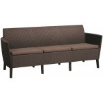 KETER SALEMO 3 seater sofa hnědá – Zboží Dáma
