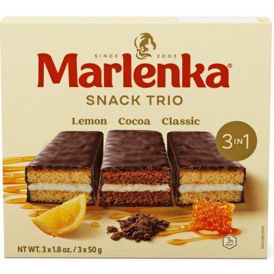 Marlenka Triopack Medové Snacky 3 x 50 g – Zboží Dáma
