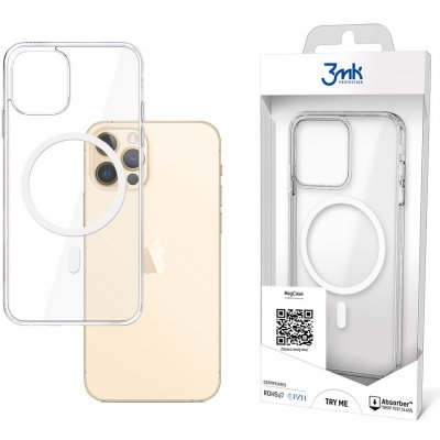 Pouzdro 3mk Mag Case Apple iPhone 12 Pro/iPhone 12 Apple iPhone 12 Pro čiré