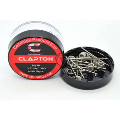 Coilology předmotané spirálky pro DL Clapton Ni80 NiChrome 0,24ohm 10ks