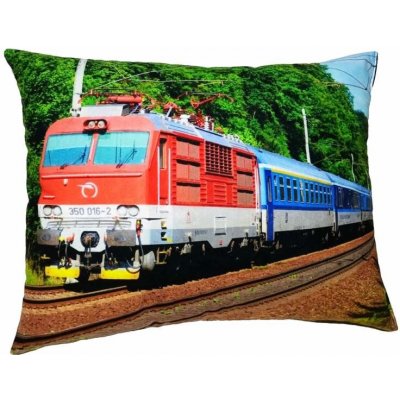 Moon River Polštář s vlakem lokomotivou 350 016-2 33x43 – Hledejceny.cz