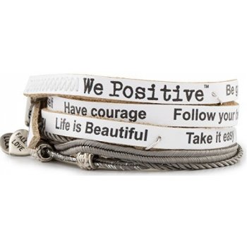 We Positive Bílý wrap náramek Nice Explorer Collection NI532 Bianco