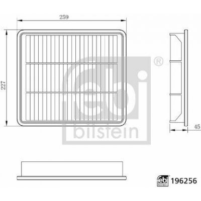 Vzduchový filtr FEBI BILSTEIN 196256 – Hledejceny.cz