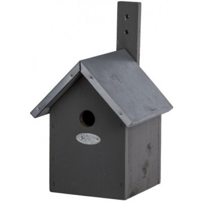 Esschert Design Dřevěná ptačí budka pro sýkoru modřinku šedá – Zboží Mobilmania