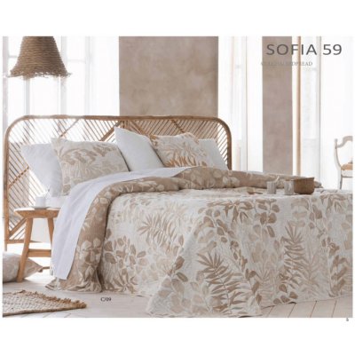 Vesna přehoz na postel FELIPA Béžová 220 x 240 cm – Zboží Mobilmania