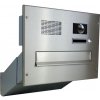 Poštovní schránka DOLS D-041 HM k zazdění Nerez / šedá | čelní deska 1x zvonek a kamera ABB