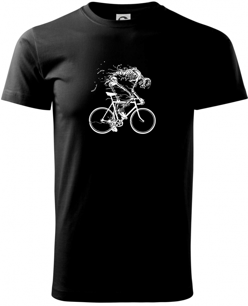 Gravel Bike kostra Klasické pánské triko Černá