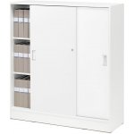 Flexus Skříň s posuvnými dveřmi, 1325x1200x415 mm, bílá – Zboží Dáma